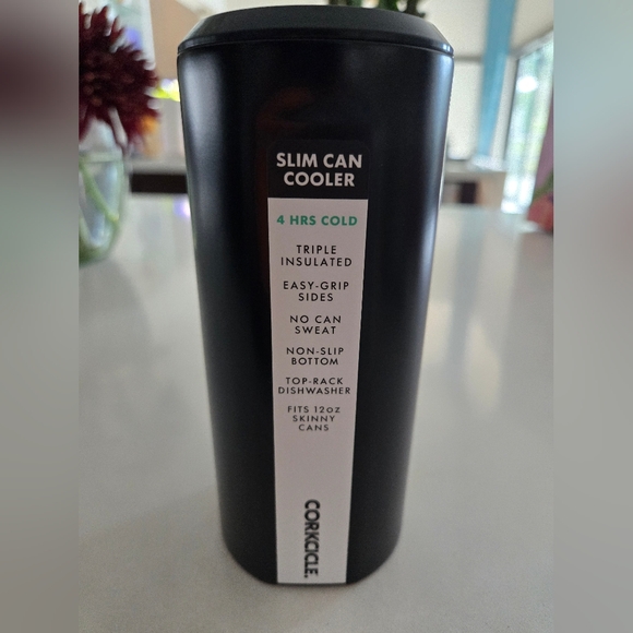 Corkcicle Other - Corkcicle Black Slim Can Cooler